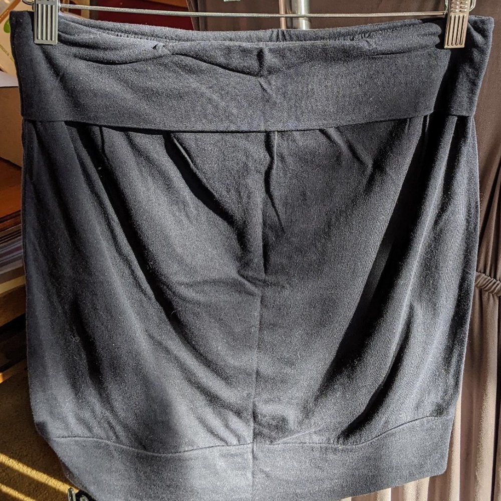 Black, Super-soft Strapless Top
